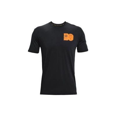 Curry Serie Sportlich Lässig Kurzarm T-Shirt Herren Oberteile Schwarz 1364968-001