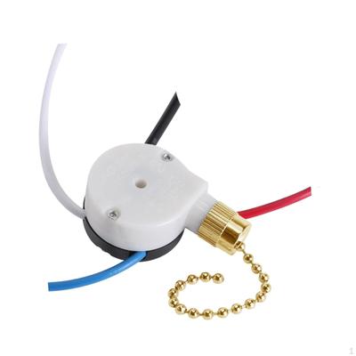 3 Wire Pull Chain Switch for Ceiling Fan And Wall Light Control