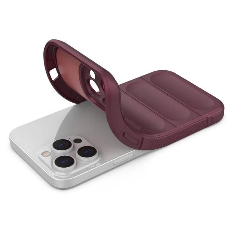 For iPhone 14 Pro TPU Case WANLONFENG HD Series Anti Slip Phone Cover with Tempered Glass