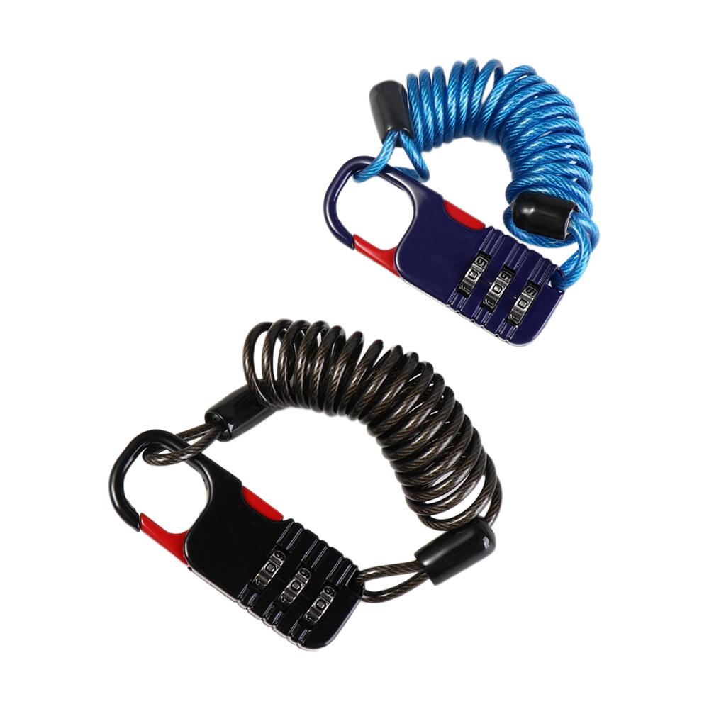 Zinc Aluminum Zinc Zinc Alloy Anti Theft Motorcycle Wire Rope Bicycle Safety Rope Lock  Unisex