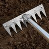 Stainless Steel Gardening Uprooting Weeding Rake Detachable Handle Weed Removal Device for Farm Lawn and Garden Tools