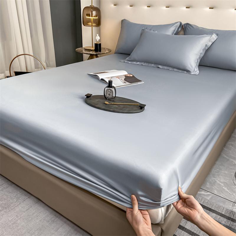 3pcs Set 100% Bamboo Mattress Protector Mattress Cover Fitted Sheet with Elastic Band Bedsheet 1000 Thread Count Queen King Size