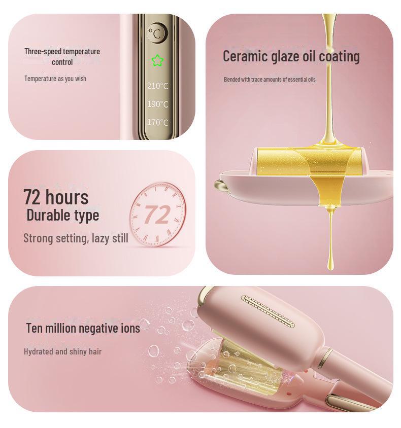 Egg Curling Iron: Short Wave Wool & Water Ripple Styler