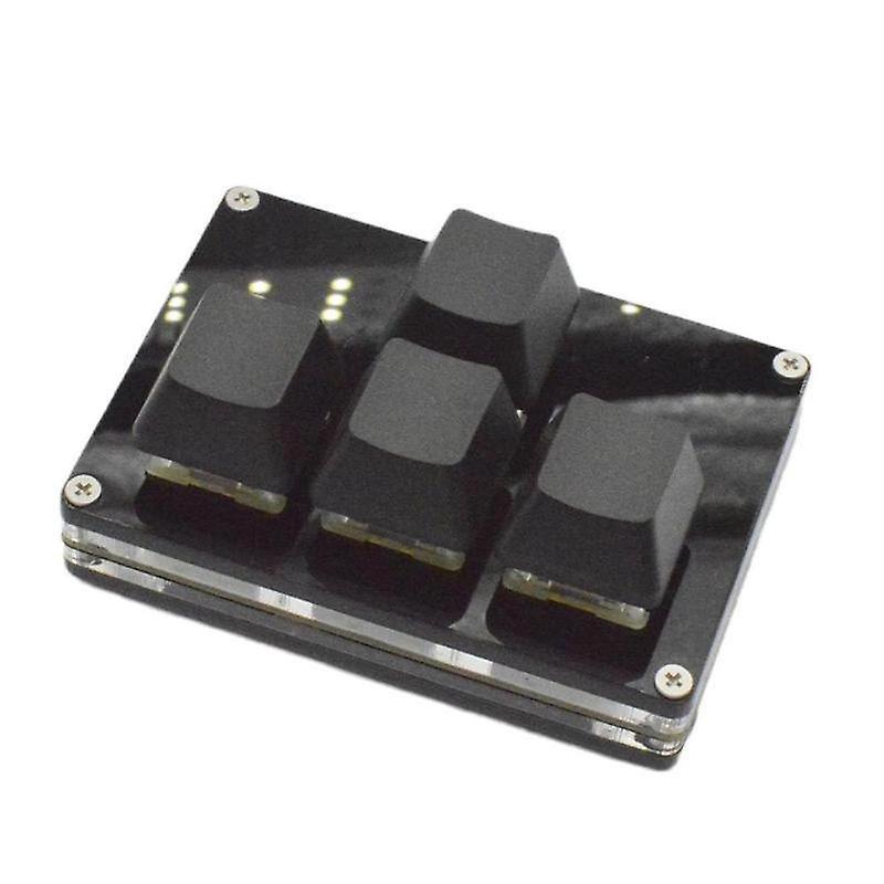 Black 4-key Mini Keyboard Up/down/left/right Wasd Axis Mechanical Gaming Keypad Customizable Shortcut Key Game Keyboard