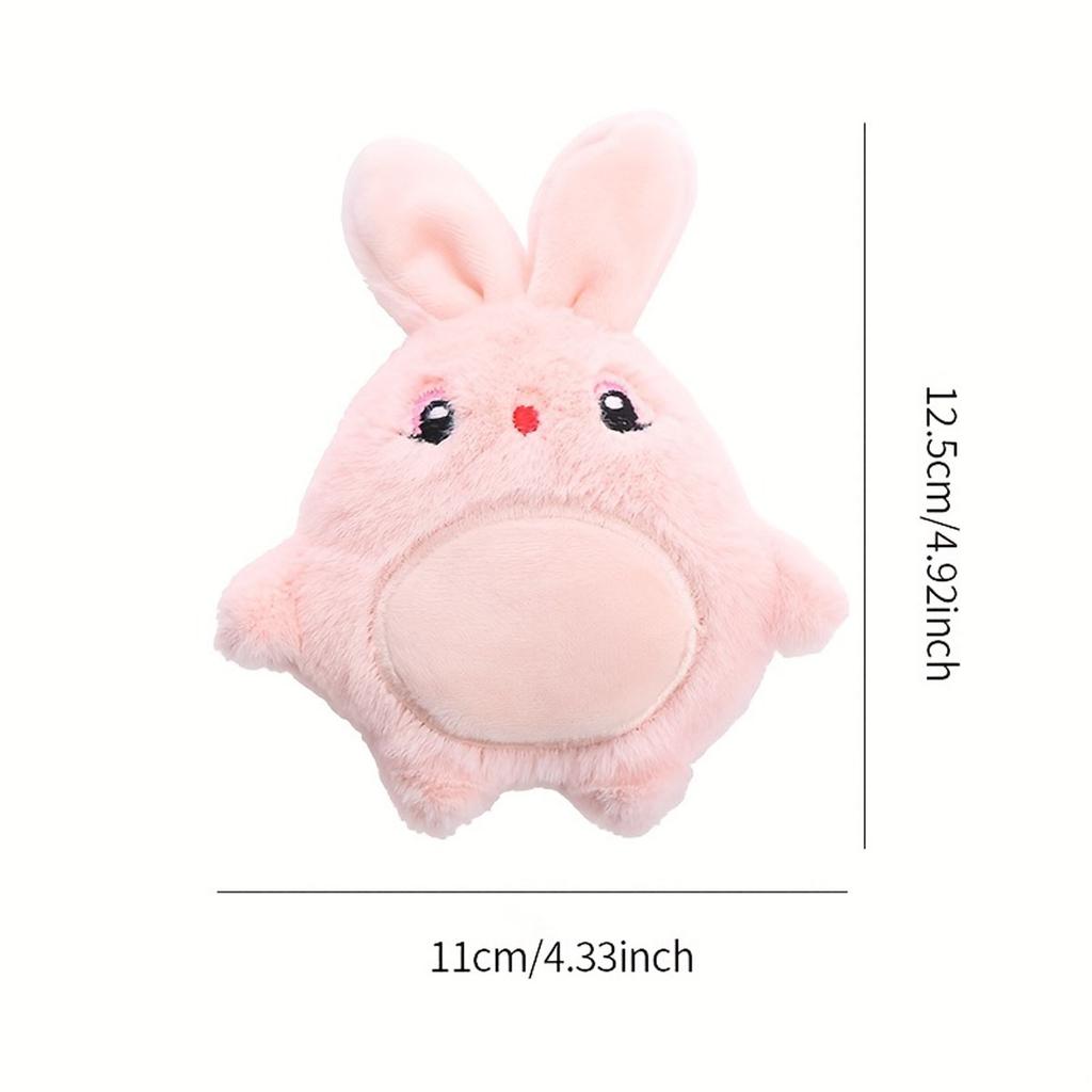 New Plush Doll Mouse Rabbit Cartoon Animal Cat Dog Double Pet Toy Soft Bite-resistant Self-exciting Cat Toy