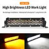 8.5 Inch Slim LED Light Bar For Truck Tractor, Small LED Pods Off Road Driving Auxiliary Fog Lights 60W 6000lm, Waterproof