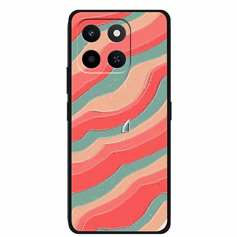 3D Lovely Phone Case For Honor X6C X 6C X6 C 6 C Soft Silicone TPU Protector For Huawei HonorX6C Relief Florals Shell Funda Capa