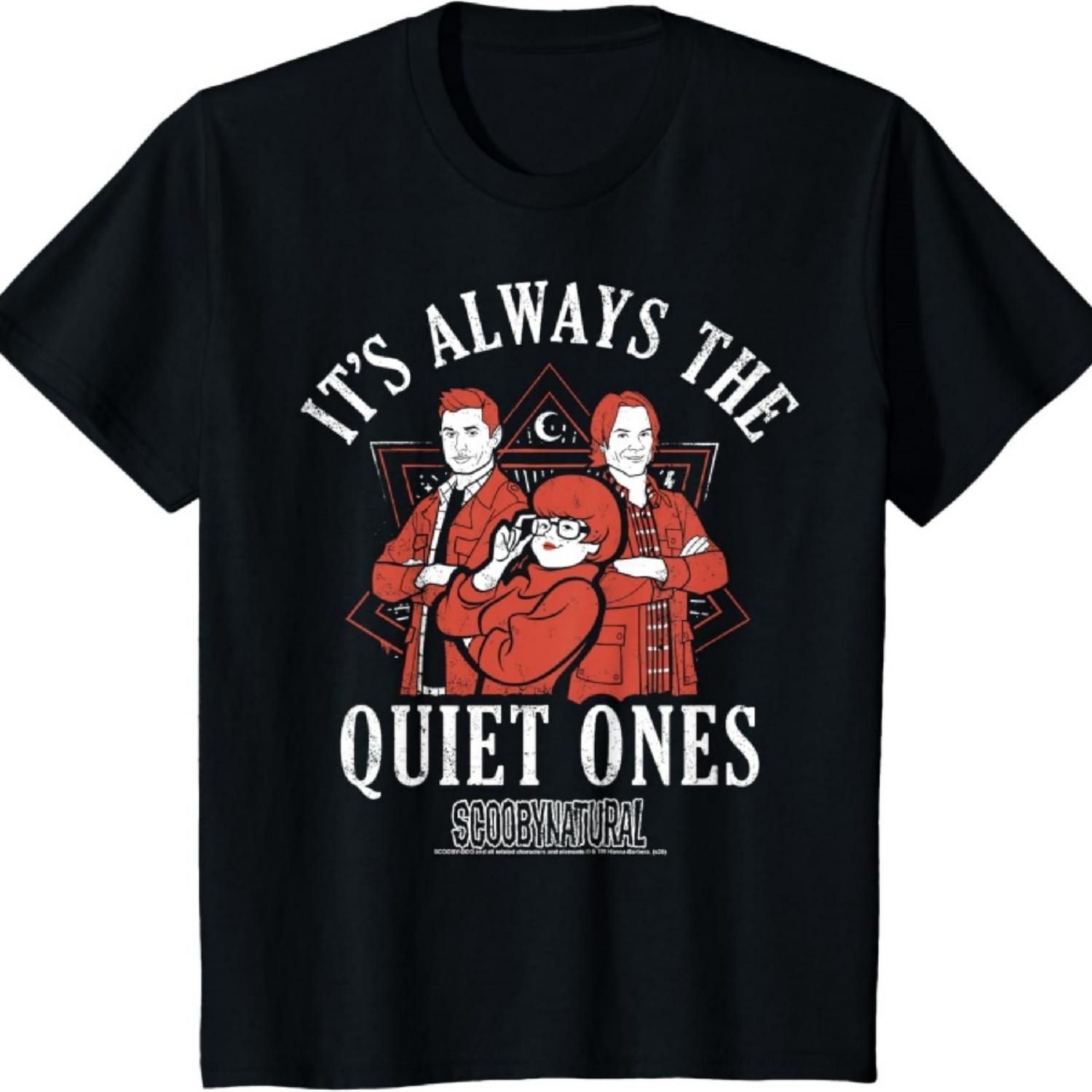 Детская футболка Scooby-Doo Scoobynatural  Всегда тихие  с текстом XXXXXL разноцветный