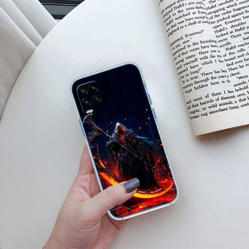 JO60 Grim Reaper Skull Phone Case for Motorola E22S E7 G6 G7 G8 G9 Plus Power Play G10 G20 G04 E30 E40 E22 E20 E13 G22 G23 G Stylus Play