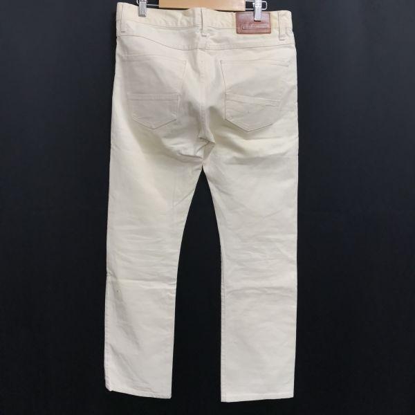 TELLASON Slim Straight White Denim Pants Men’s 30 Inseam 77cm USA(USED)