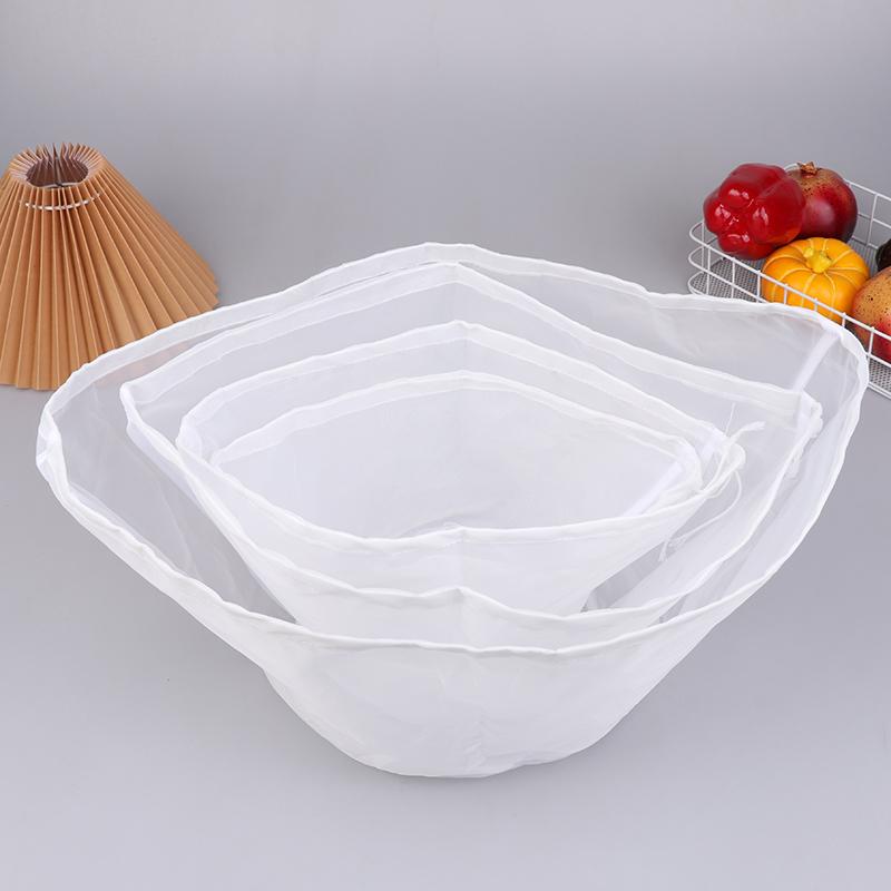 Soybean Filter Net Bag Nylon Liquid Filter Net Milk Coffee Filter Net Bag Reusable Fine Mesh Squeeze Strainer Bag Kitchen Tool