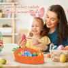 Easter Woven Radish-shaped Basket For Storage And Decoration