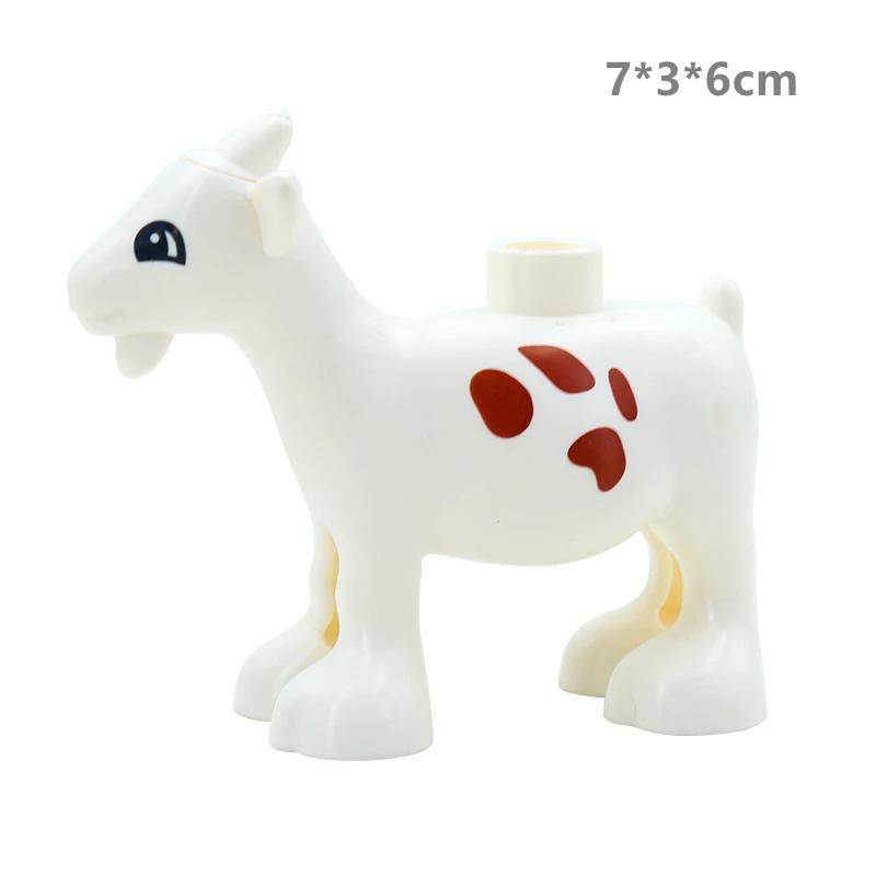 

Крупногабаритные строительные блоки, совместимые с большими фигурками, кирпичи для фермы, ранчо, животные, домашние животные, пони, собаки, дети, сборка, развивающие игрушки