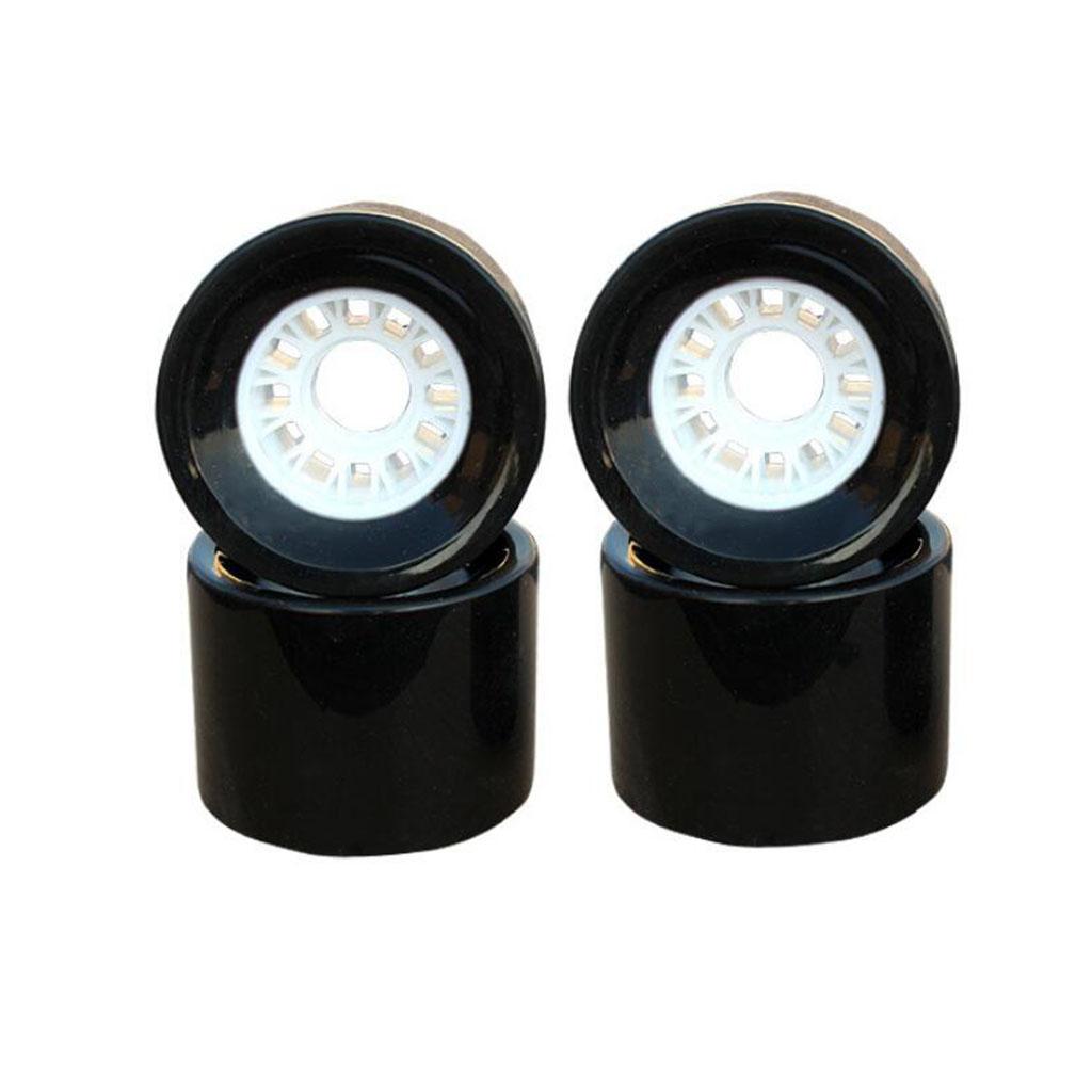 Cruiser Longboard Rollen 70x51mm Hohelastisches PU Skateboard Rollenset für Skate Reparaturprojekte