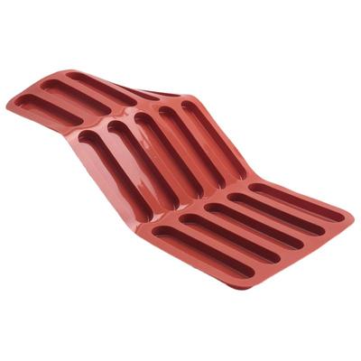 Good-Tiramisu Finger Biscuit Silicone Mould,15 Cavities Cereal Bars Baking Mould,Chocolate Bar Mold, Long Strip Silicone Mold