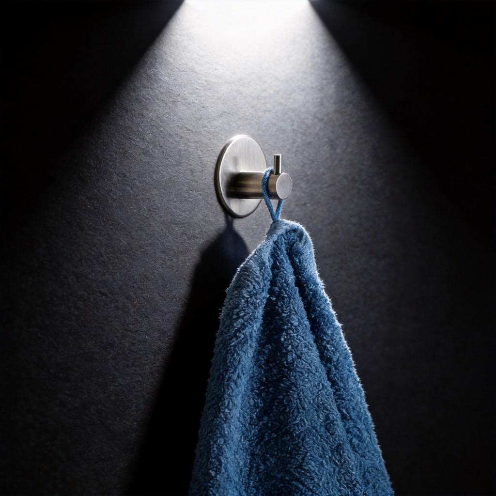 Stainless Steel Wall Hook Single Hook With Adhesive For Bathroom Storage And Hotel Room Decor