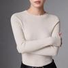 Machine Washable Slim-Fit Merino Wool Sweater with Half-High Neck.