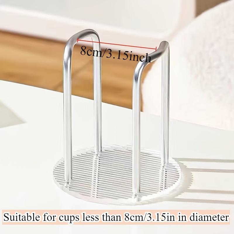 Elegant Acrylic Disposable Cup Holder with Golden-Tone Accents - Ideal for Home, Café, Office, and Hotel Use