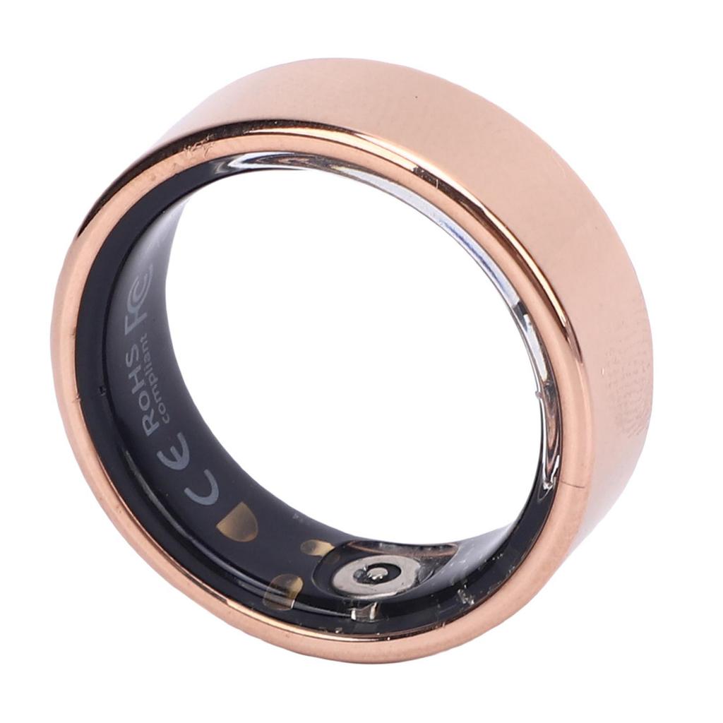 Fitness Tracker Ring Bluetooth Calories Steps Counting Stainless Steel IP68 Waterproofing Smart