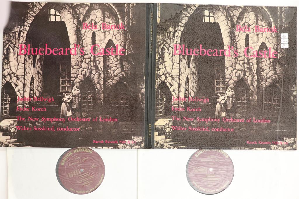 LP Record WALTER SUSSKIND, NEW SYMPHONY ORCHE - Bartok Bluebeards Castle BR31011 BARTOK RECORDS 1955 US Classical Used