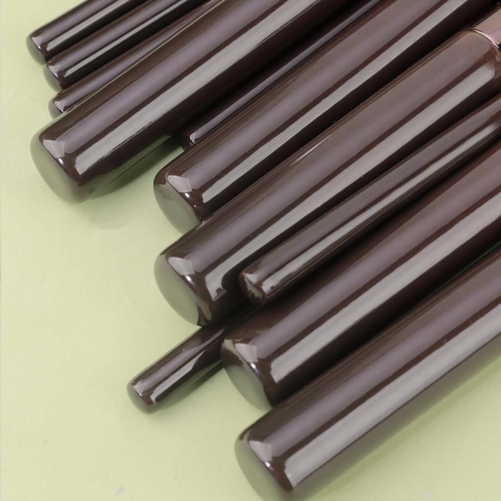 11Pcs Makeup Brush Aluminum Tube High-Quality Powder Blusher Brush Foundation Brush Facial Makeup Tools With Zipper Storage Bag