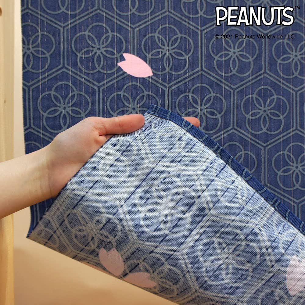 Noren Kobo Snoopy Goods Noren Curtain Room Divider Cherry Blossom SNOOPY PEANUTS Width 85cm Length 150cm 11410