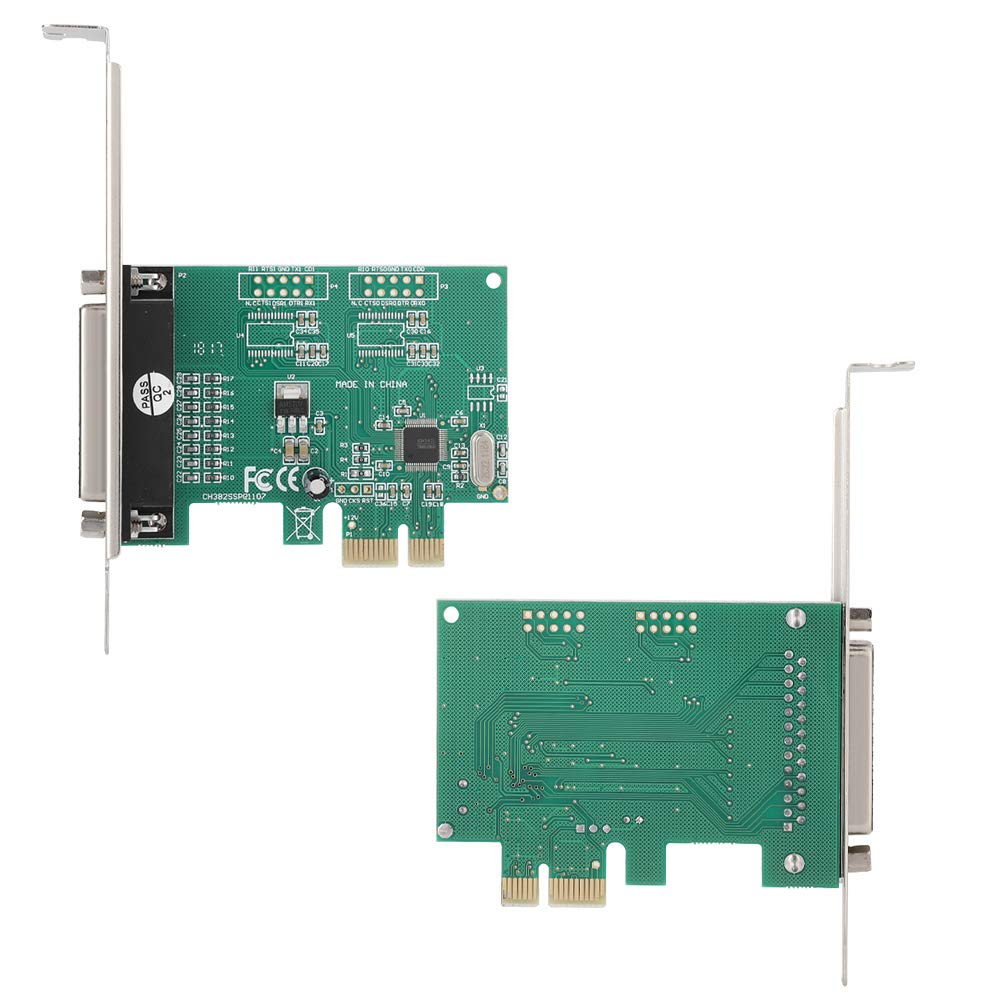 PCI E Parallel Port Expansion Card, Parallel Port DB25 LPT Printer to PCI E Express Card Converter Adapter