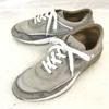Cesare Paciotti Italy Suede Leather Sneakers 41 25.5-26.0 Gray(USED)