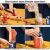 Electric 6 Blades Automatic 400ml Portable Electric Juicer USB Charging Fruit Squeezer Blender Portable