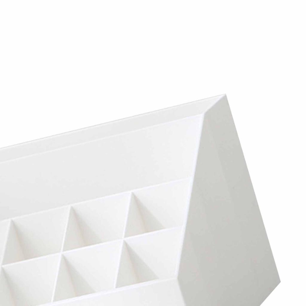 Makeup Organizer Large Capacity Multifunctional Cosmetic Storage Box with Drawers for Countertop Ivory White
