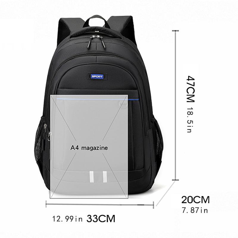 Large-Capacity Leisure Travel Backpack | Business And School Bag, Adjustable Shoulder Strap, Equipped With Padded Laptop Compart