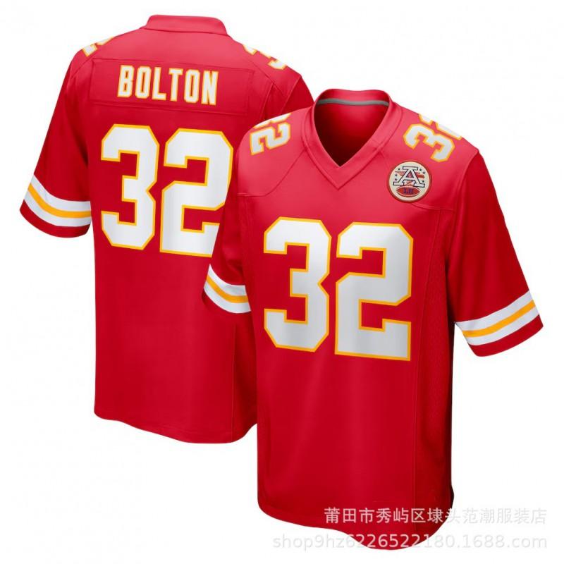 Kansas City Chiefs Football Jersey 15 Mahomes 87 Kelce Embroidered Sports Team Uniform