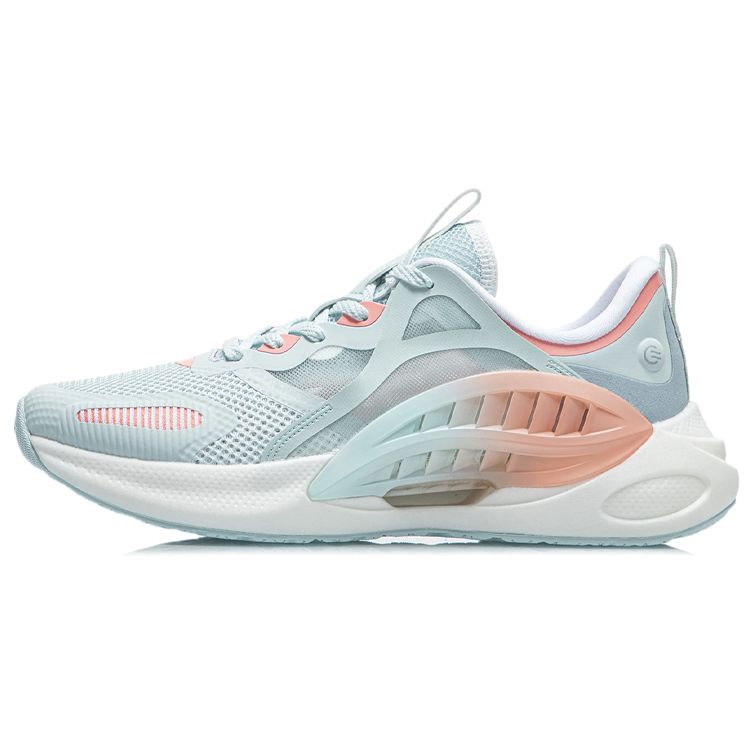 Li-Ning Comet Wan Blue Fluorescent Orange Women Sneakers AGLR044-2