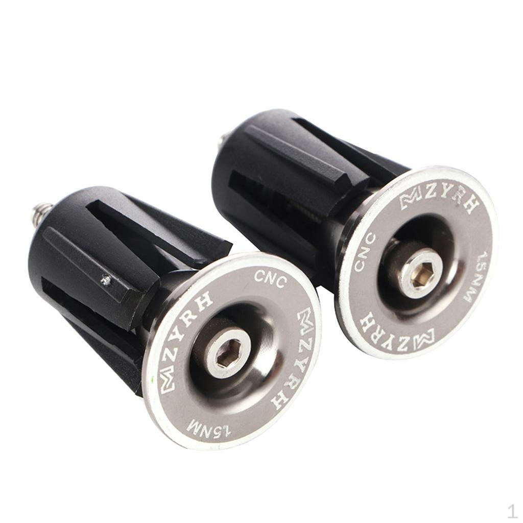 

1 Pair Aluminum Alloy Handlebar Grips Bar End Plugs Cap For MTB Road Bike