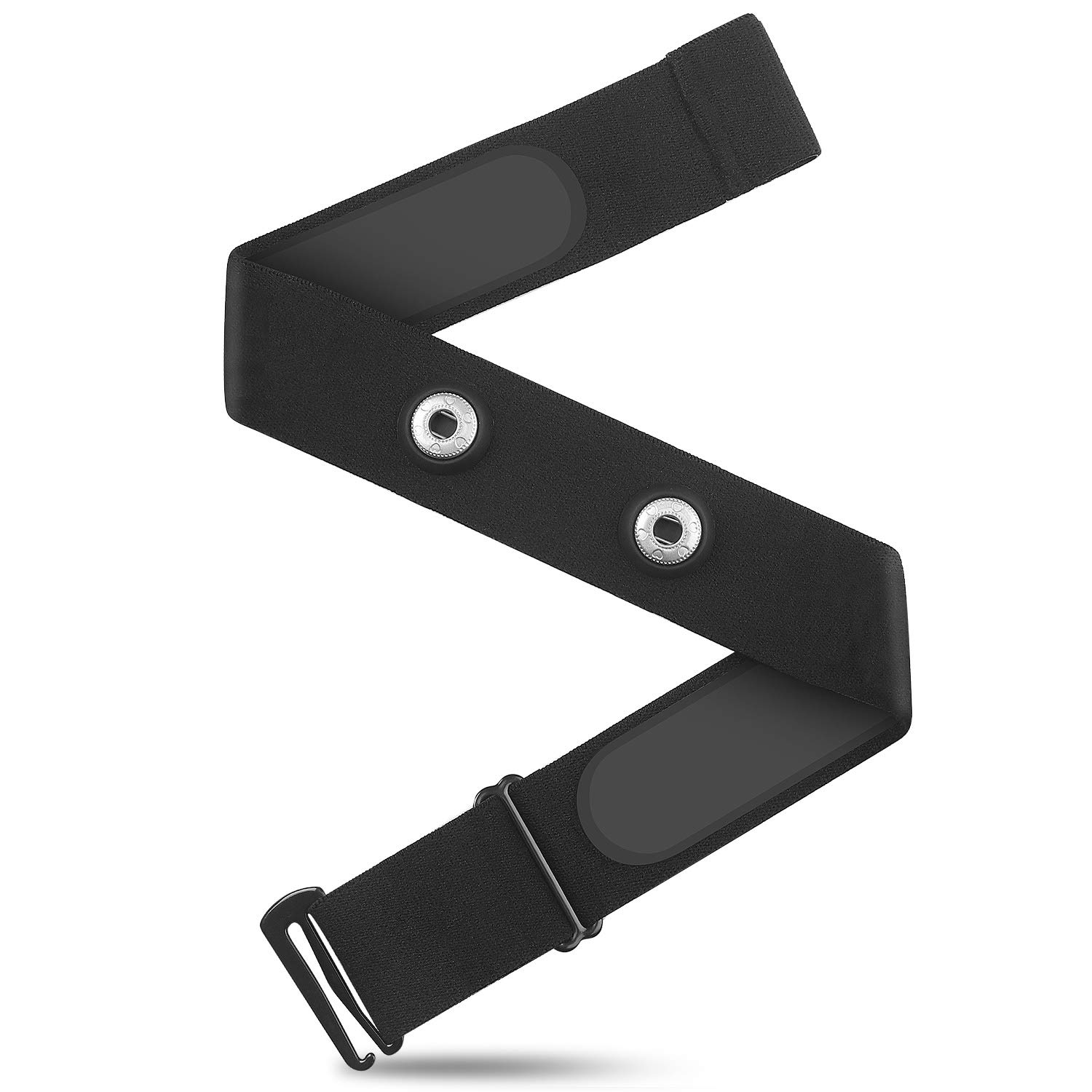 

CooSpo E2 Сменный нагрудный ремень для пульсометра, совместимый с датчиками с расстоянием 45 мм, Wahoo, Polar, Garmin, Orangetheory, чёрный