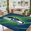 Seattle Seahawks Design Crystal Velvet Rug Soft Decorative Mat for Bedroom Entrance