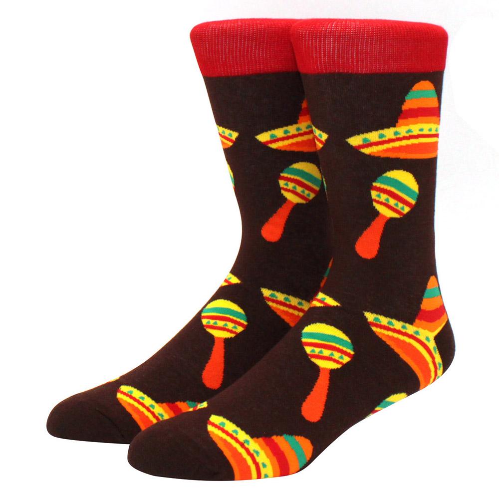 Nové Veselé Pánské Ponožky Ženy Novinka Kreslené Ponožky Česaná Bavlna Zábavné Pánské Velká Velikost Posádkové Harajuku Hip Hop Silné Dlouhé Ponožky