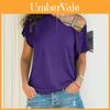 Premium Quality Womens Loose Blouse Casual Shirt Top Short Sleeve For Daily Comfort