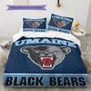 Maine Black Bears Pattern Bedding Set Quilt Cover Pillowcase Home Decor Gift (1 * Duvet Cover + 2 * Pillowcase, Without Core)
