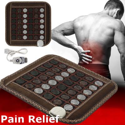 AC220V 60Hz Jade Massage Heizmatte Sitzpolster Infrarot Turmalin Stein Schmerzlinderung Entspannungsmatte Therapie Rücken Schulter Bein Muskel Körper