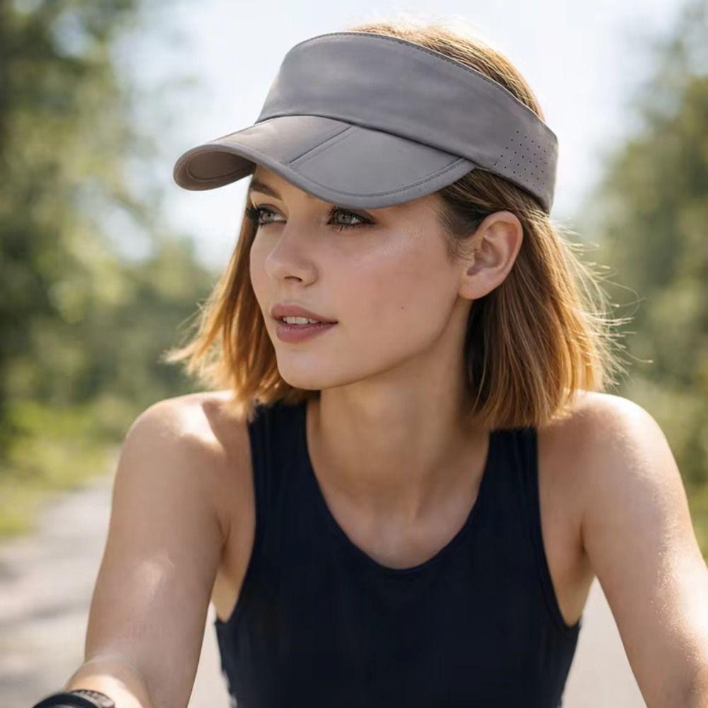 Breathable Foldable Sun Visor Hat Anti-UV Empty Top Hat Summer Baseball Cap Cycling
