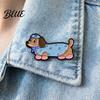 Statement Jewelry Brooch Dog Cat Cute Dachshund Dog/Kitten Enamel Pin