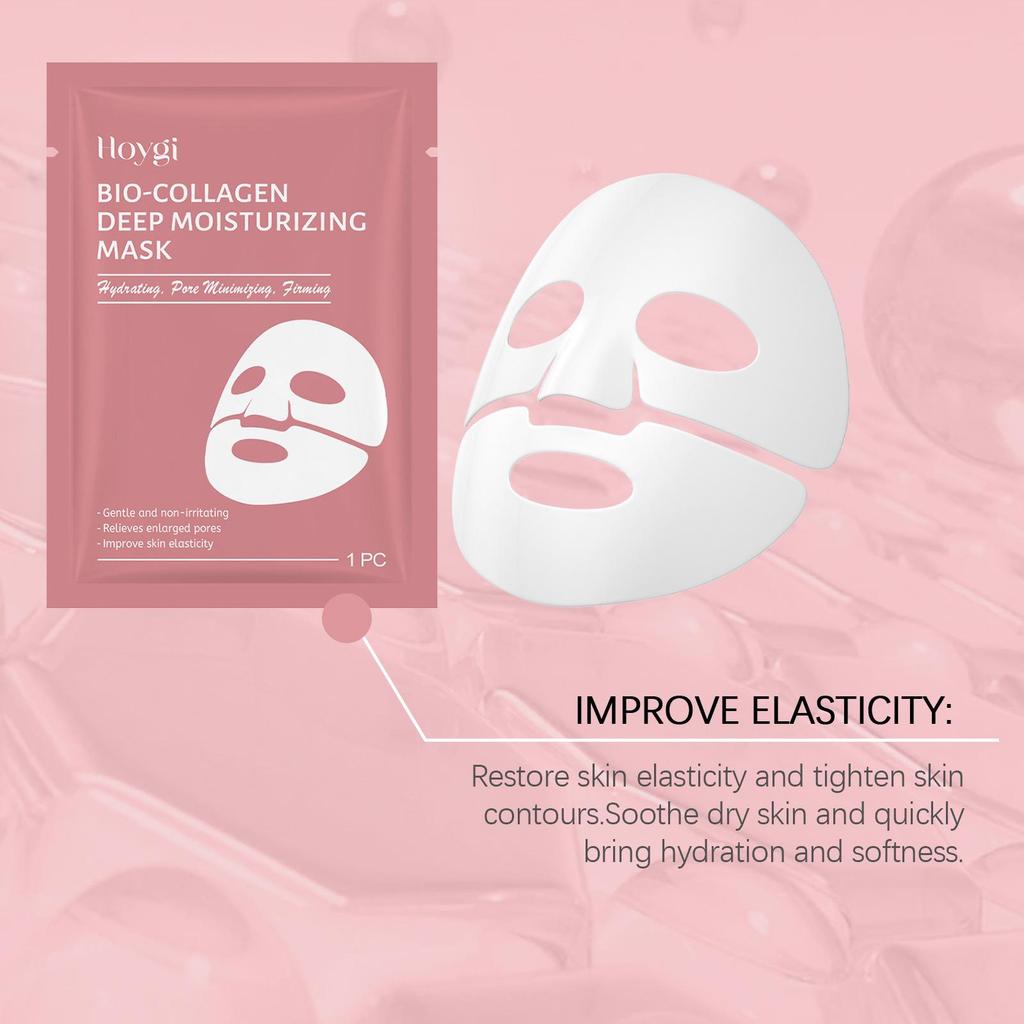 Hoygi 3-in-1 Deep Hydration Collagen Mask: Brightens Skin, Moisturizes & Hydrates.