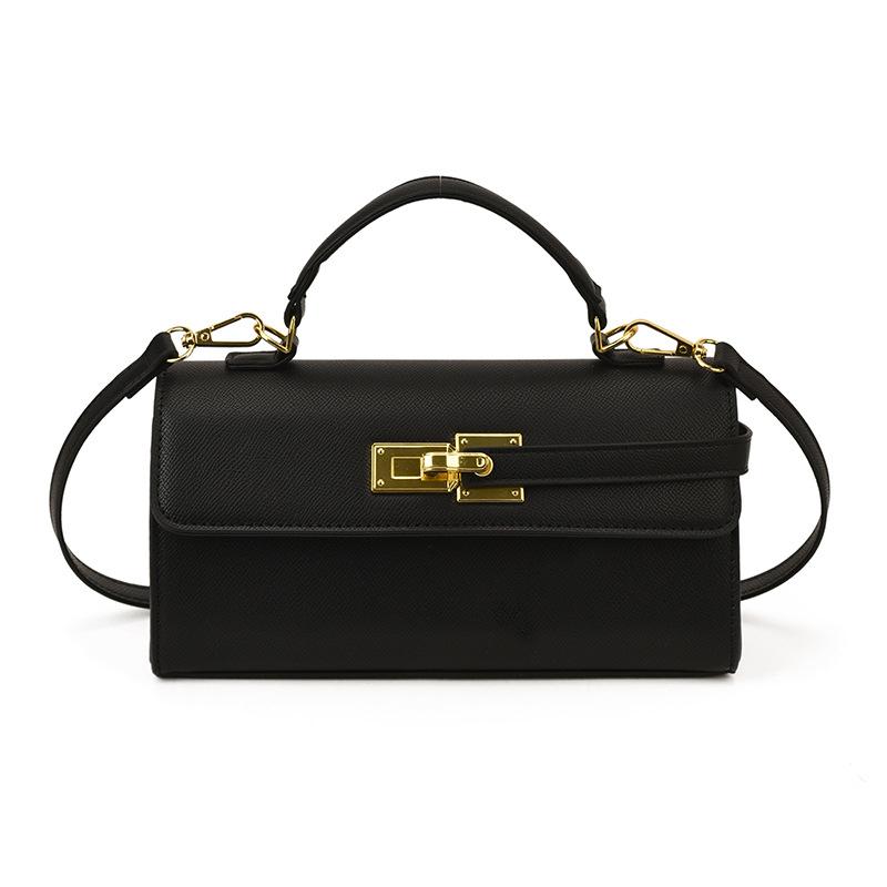 Women's Brand Luxury Lock Bag Retro Trendy Crossbody Bag Large Capacity Square Handbag Flip-top Commuter Bag Casual Shoulder Bag