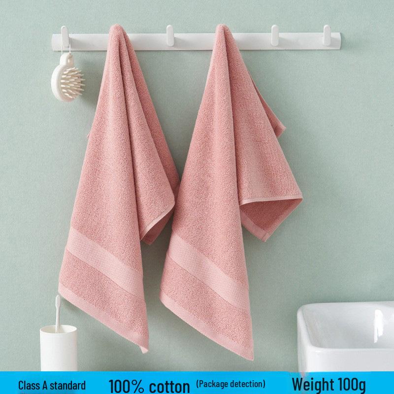 Thickened Absorbent Pure Cotton Bath Towel for Household and Face Wash