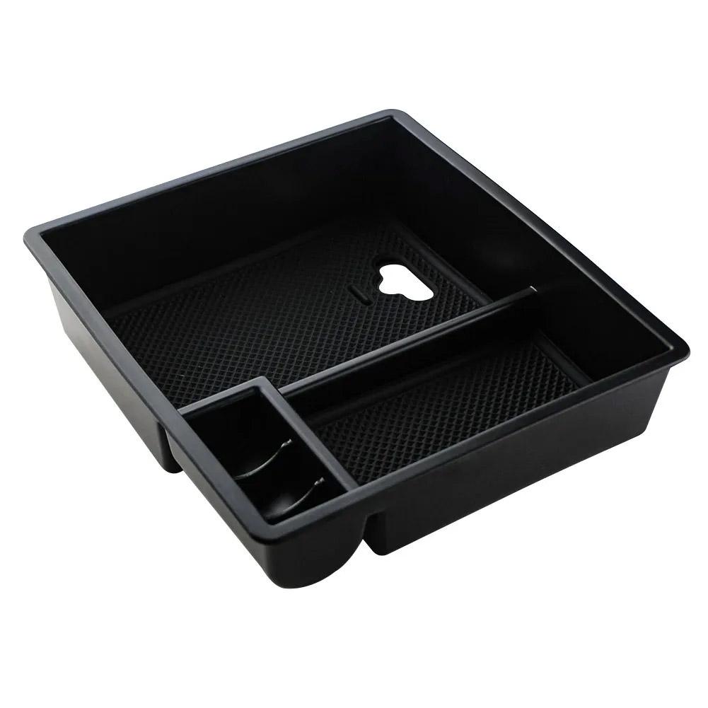 For Toyota Hilux 2004- – Center Armrest Storage Box, Interior Console Organizer Tray Car Accessories