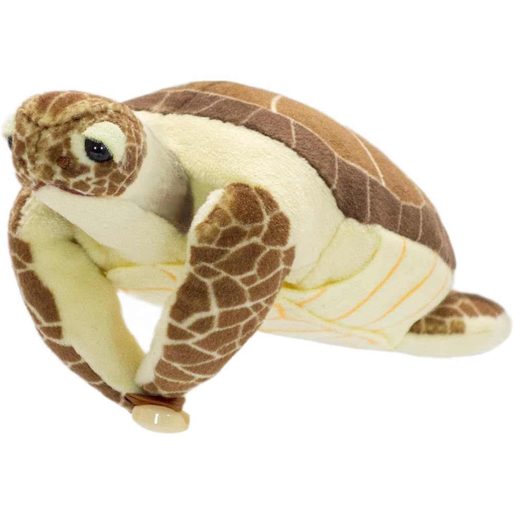 Yoshitoku Kuttukitai Sea Turtle Plush Toy 13cm Soft and Cuddly Stuffed Animal