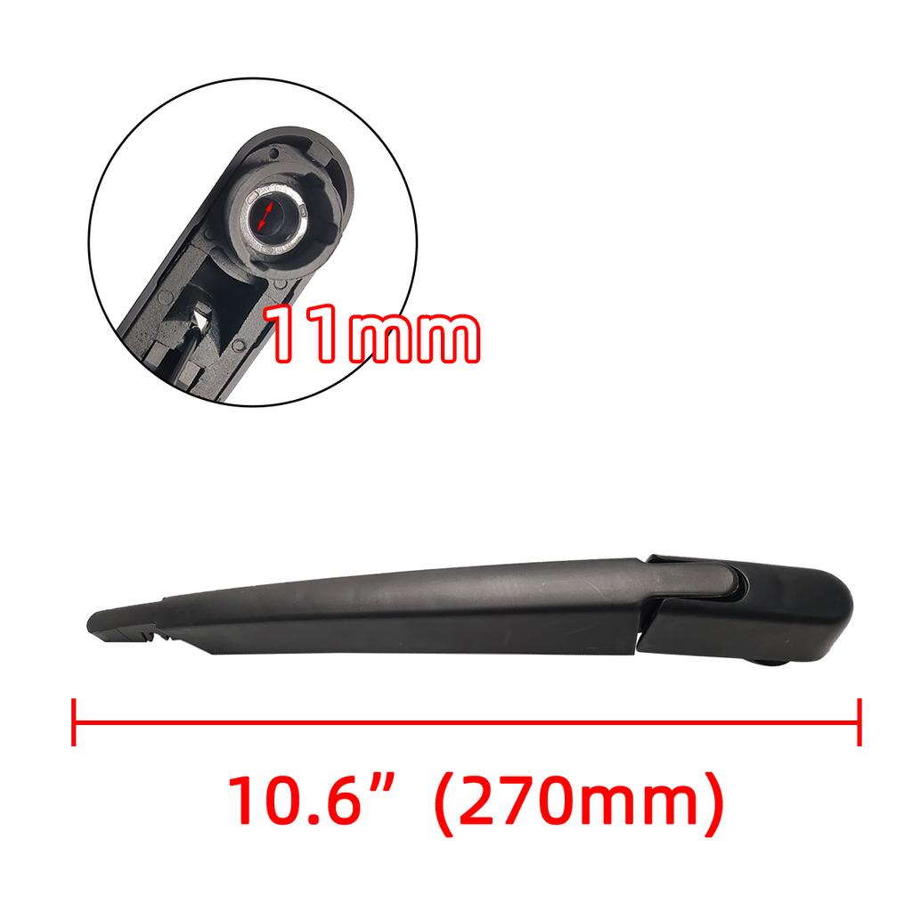 Rear Windscreen Wiper Blade Wiper Arm Kit For Renault Captur Kaptur 2008--2018 Windscreen Windshield Wipers Brushes Cleaning Ac