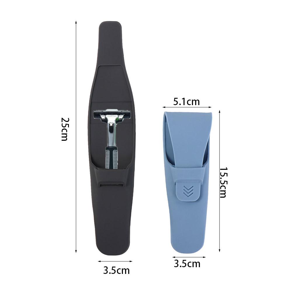 4 Colors Shaver Protector Cover Silicone Razor Storage Box Razor Holder Box  Bathroom