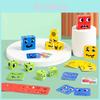 Premium Wood Material Children's Expression Changing Cube Puzzle Toy Parent-child Battle Edition